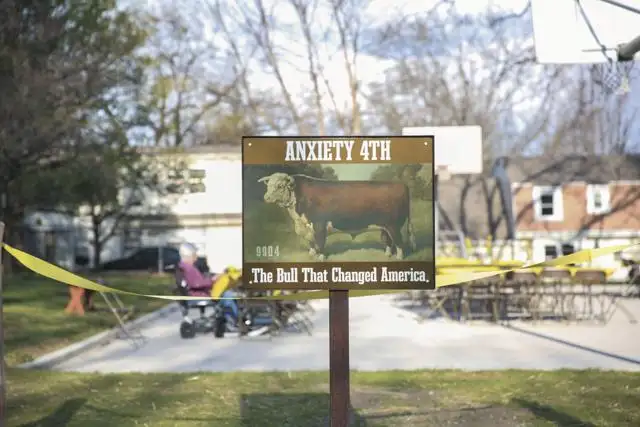 Historical marker dedicated to Anxiety 4th