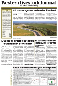 Western Livestock Journal cover, January 06, 2025