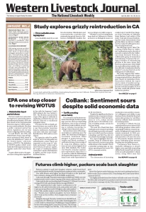 Western Livestock Journal cover, April 28, 2025