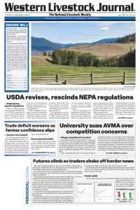 Western Livestock Journal cover, July 07, 2025