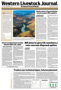 Western Livestock Journal cover, August 18, 2025