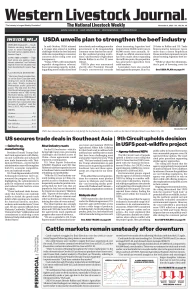 Western Livestock Journal cover, November 03, 2025
