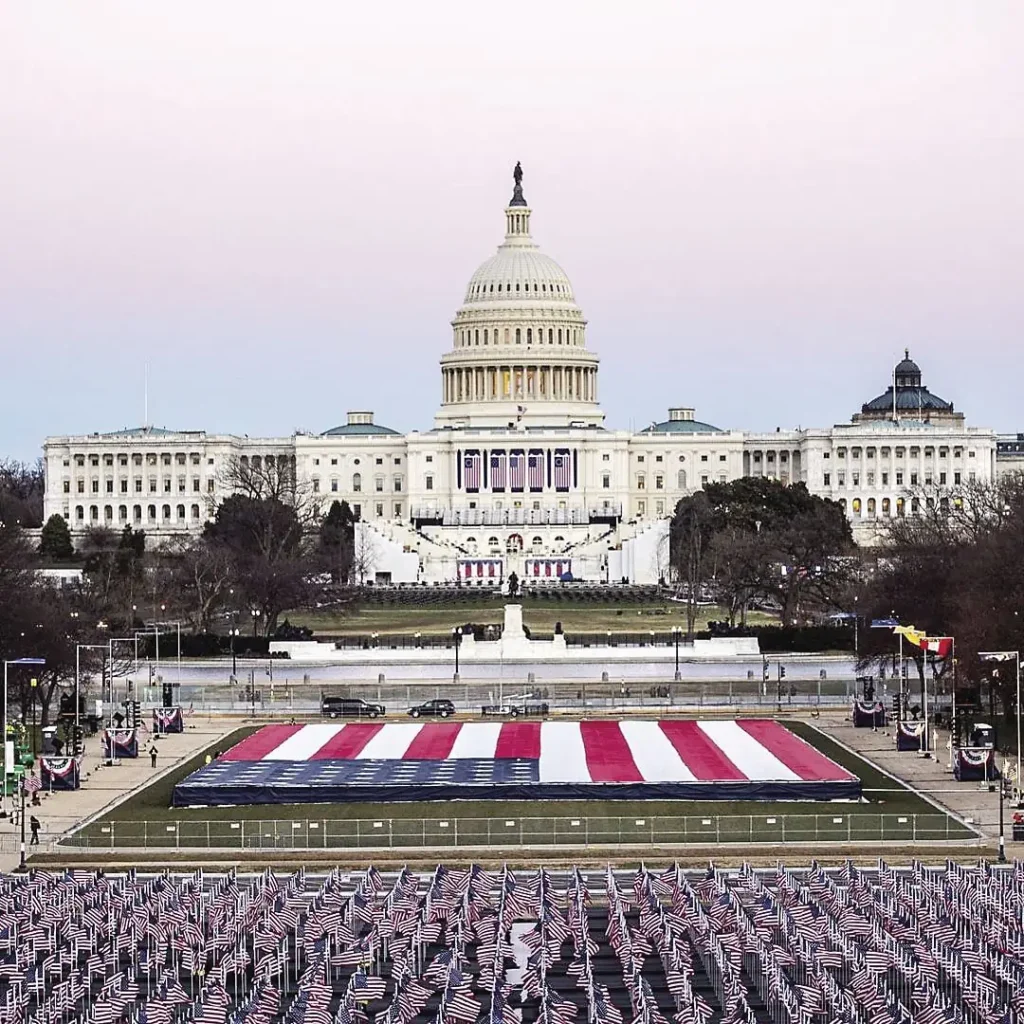 The U.S. Capitol the day of President Joe Biden's inauguration.
