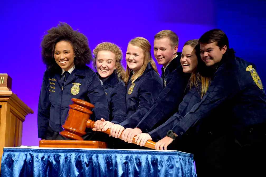 National FFA officers (from left) are: Breanna Holbert