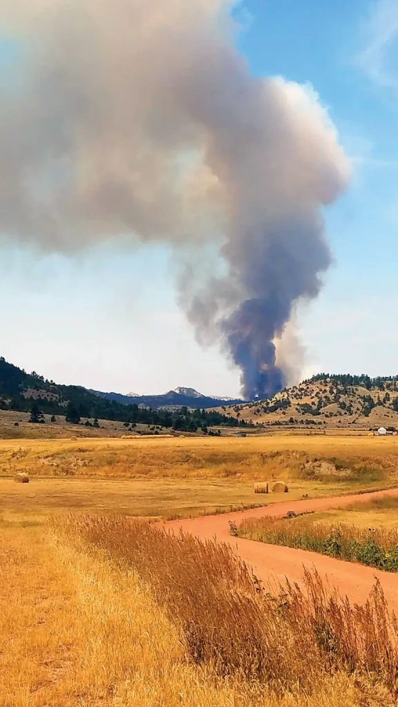 Numerous fires are raging throughout drought-stricken Montana. Powder River County