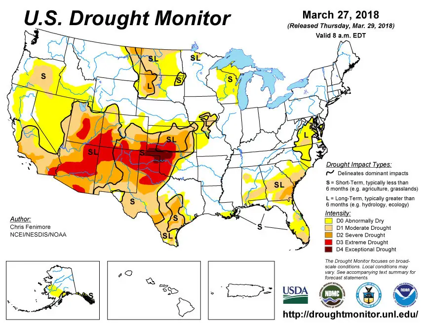 Drought advances in the High Plains