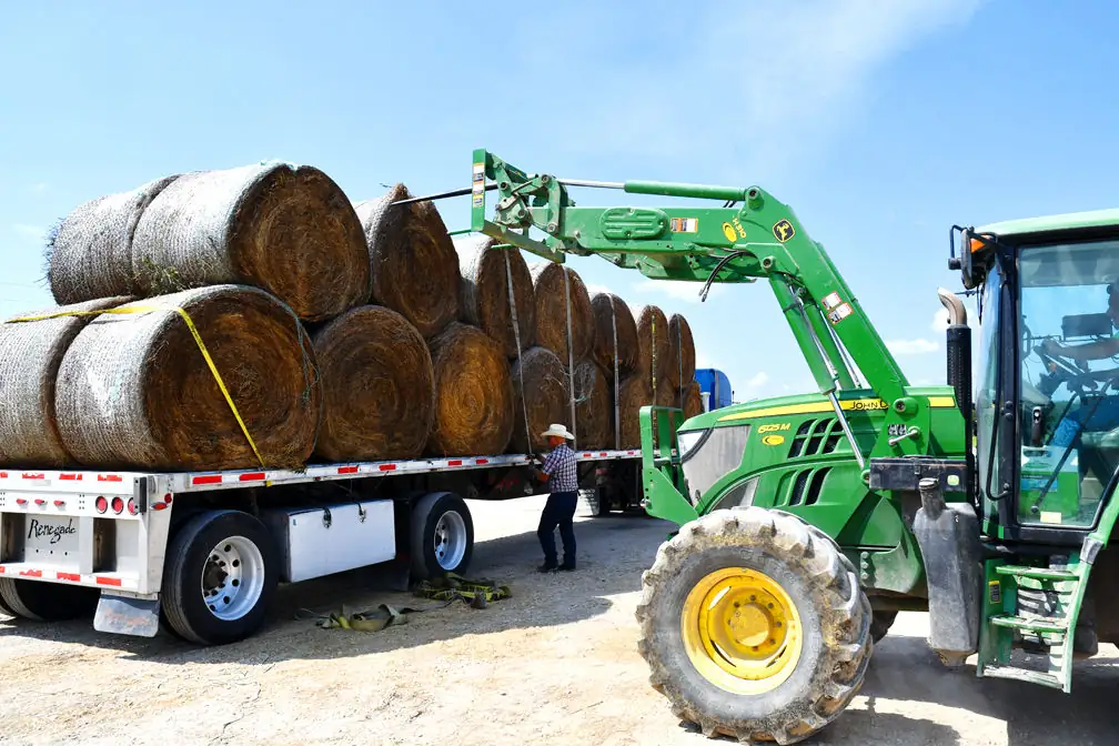 Hay and feed donations were valued at more than $1.3 million