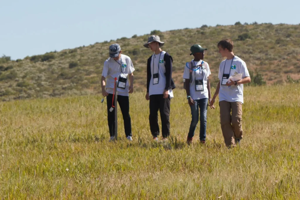 Students participating in the 2018 Envirothon observe rangelands in Idaho. A goal of the program is to help students understand the balance between natural resources and responsible use by agricultural producers and others.