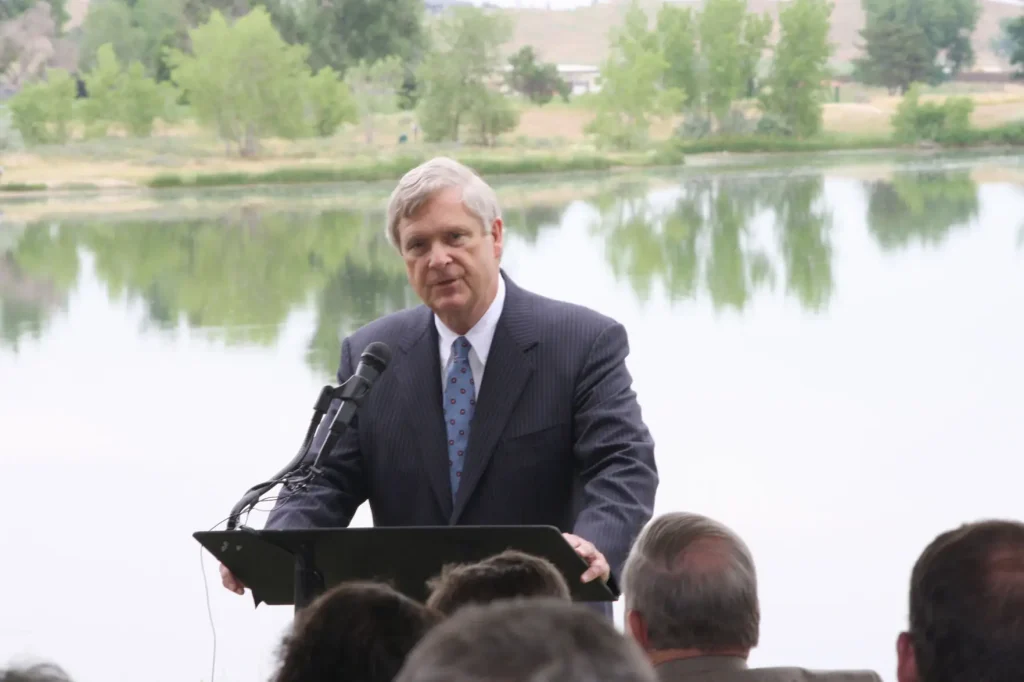 Agriculture Secretary Tom Vilsack announces a new partnership and investments to better conserve water resources in 13 Western states