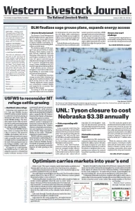 Western Livestock Journal cover, January 05, 2026