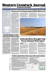 Western Livestock Journal cover, January 08, 2024