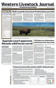 Western Livestock Journal cover, January 26, 2026