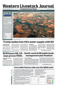 Western Livestock Journal cover, January 27, 2025