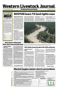 Western Livestock Journal cover, January 29, 2024