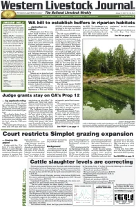 Western Livestock Journal cover, January 31, 2022