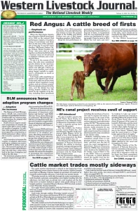 Western Livestock Journal cover, February 14, 2022