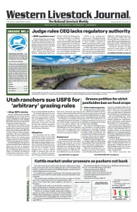 Western Livestock Journal cover, February 24, 2025