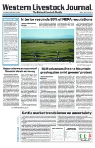 Western Livestock Journal cover, March 02, 2026