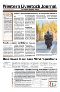 Western Livestock Journal cover, March 03, 2025