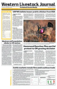 Western Livestock Journal cover, March 09, 2026