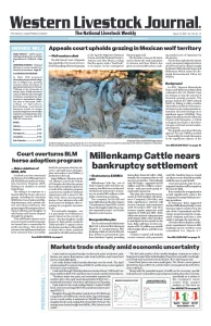Western Livestock Journal cover, March 10, 2025