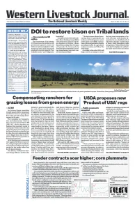 Western Livestock Journal cover, March 13, 2023