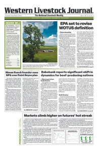 Western Livestock Journal cover, March 17, 2025