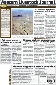 Western Livestock Journal cover, March 21, 2022