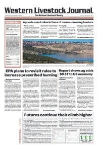 Western Livestock Journal cover, March 24, 2025