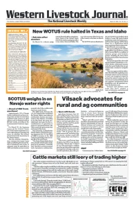 Western Livestock Journal cover, March 27, 2023
