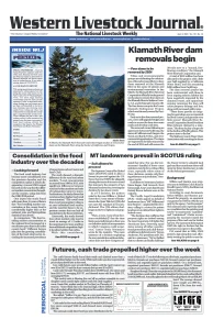 Western Livestock Journal cover, April 03, 2023