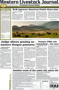 Western Livestock Journal cover, April 11, 2022