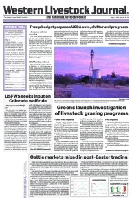 Western Livestock Journal cover, April 13, 2026
