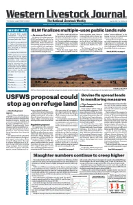 Western Livestock Journal cover, April 29, 2024