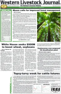 Western Livestock Journal cover, May 09, 2022