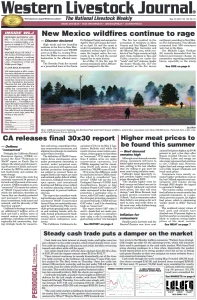 Western Livestock Journal cover, May 16, 2022