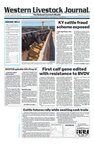 Western Livestock Journal cover, May 22, 2023