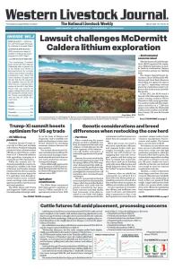 Western Livestock Journal cover, May 25, 2026