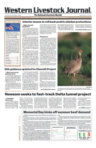 Western Livestock Journal cover, May 26, 2025