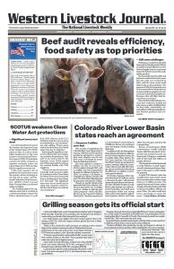 Western Livestock Journal cover, May 29, 2023