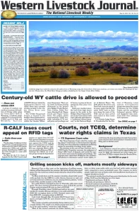 Western Livestock Journal cover, May 30, 2022
