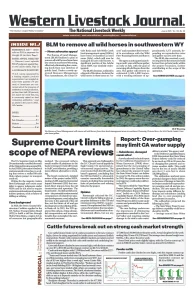 Western Livestock Journal cover, June 09, 2025