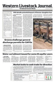 Western Livestock Journal cover, June 10, 2024