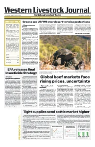 Western Livestock Journal cover, June 16, 2025