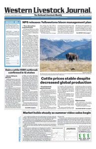 Western Livestock Journal cover, June 17, 2024