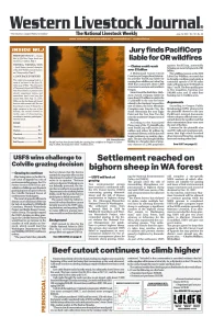 Western Livestock Journal cover, June 19, 2023
