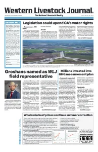 Western Livestock Journal cover, July 17, 2023