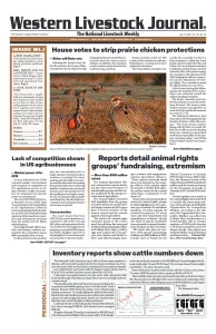 Western Livestock Journal cover, July 31, 2023