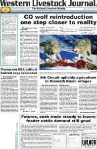 Western Livestock Journal cover, August 01, 2022