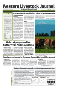 Western Livestock Journal cover, August 21, 2023